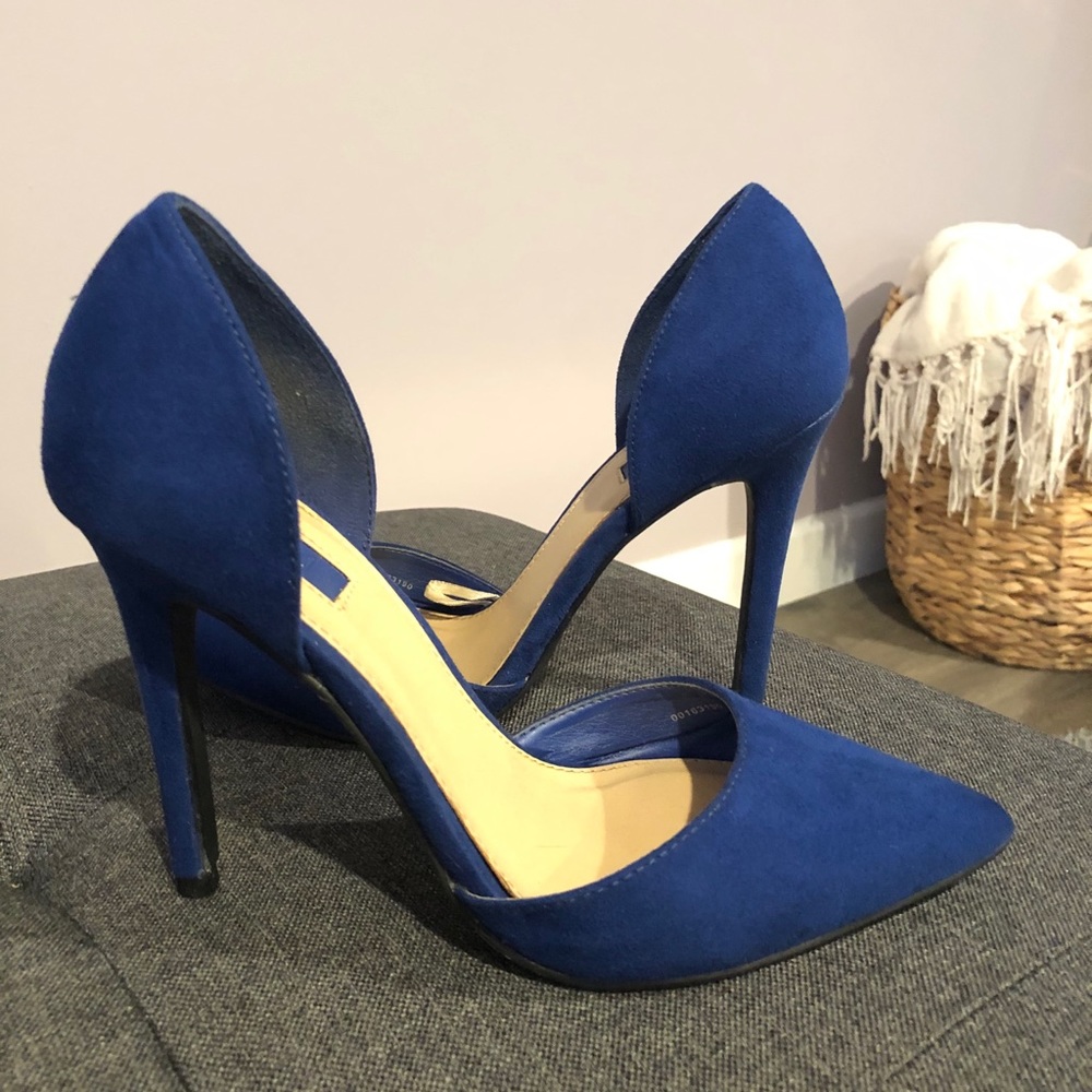 Forever 21 Shoes | Cobalt Blue Heels US 6M